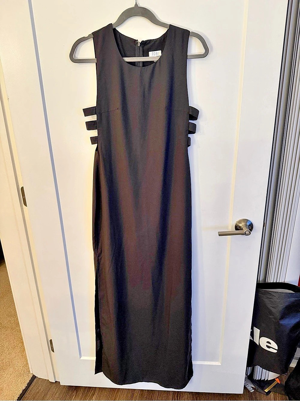 TOBI Black Cutout Maxi Dress Size Medium Like New